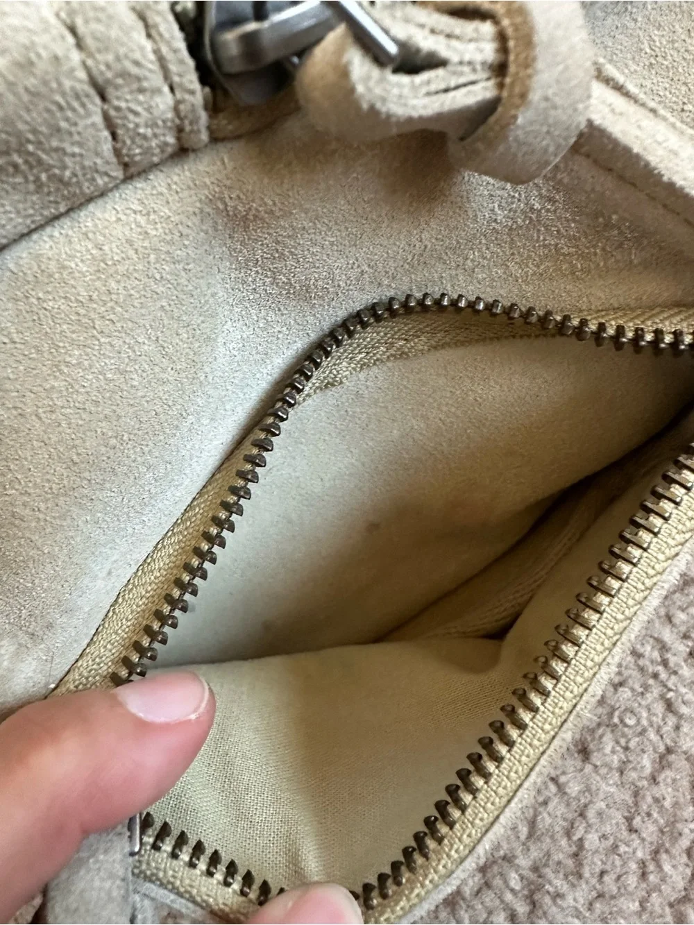 Free People Hudson Suede Sling Bag Cow Hide Suede Leather Travel Boho
